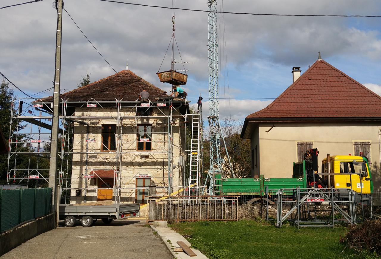 Réfection de toiture à Ameysin sur la commune de Yenne